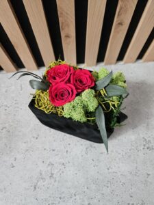 Semišový box - čierny