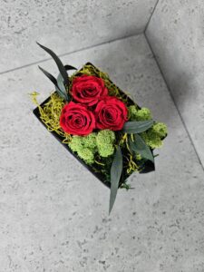 Semišový box - čierny